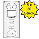 Brillenputztuch der Marke usy (5 x 20 feuchte...