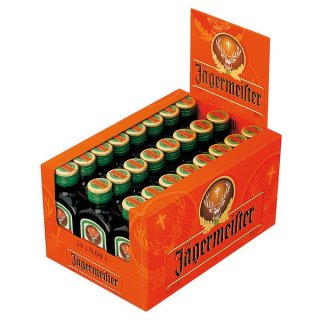 Jägermeister 35% Vol, (24x40 ml Flaschen)