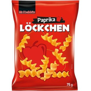 Mr.Knabbits Paprika Löckchen (20x75g Beutel)