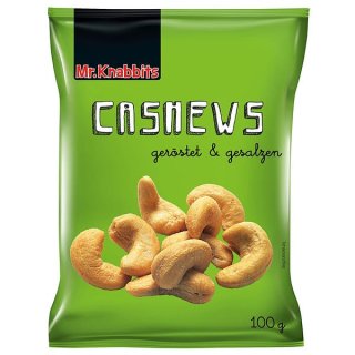 Mr.Knabbits Cashew Kerne, 24x100 g
