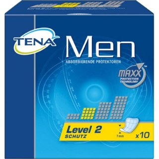 Tena Men Slipeinlagen Level 2, für leichte bis mittlere Blasenschwäche (10 Stück)