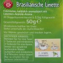 Teekanne Brasilianische Limette (20x2,5g Packung)