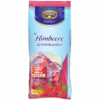 Krüger drink powder raspberry (1kg bag)