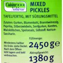 Cuisine Noblesse Mixed Pickles (2450ml Glas) XXL Gasto Glas