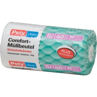 Pely Comfort-Müllbeutel mit Tragegriff, 40 Beutel á 5 Liter