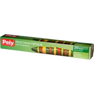 Pely Frischhaltefolie, Roll-Fix-Spenderbox, 20 Meter