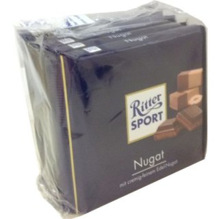 Ritter Sport Nougat Schokolade 100g 5er Pack