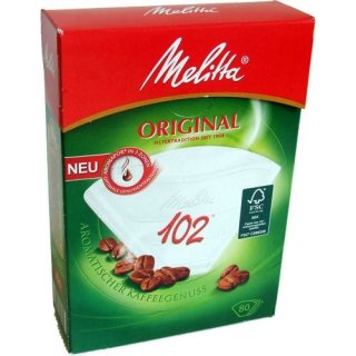 Melitta Aroma Kaffeefilter 102 G weiß (1 x 80 Stück)