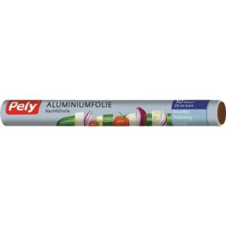 Pely Aluminiumfolie, Nachfüllrolle, 10 Meter