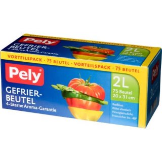 Pely Gefrierbeutel 2 Liter (75 Beutel Vorteilspack)