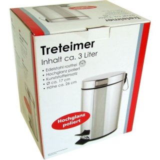 Kosmetikeimer 3 l Edelstahl, Ø 17cm x 26cm