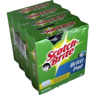 Scotch Brite, seifiger Scheuerschwamm, Britti Pad (4x1 Stk.)