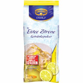 Krüger Eistee Zitrone Getränkepulver automatengeeignet (1kg Beutel)