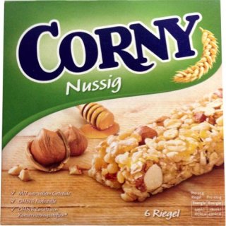 Corny Müsliriegel Nussig (6 Riegel mit ca. 25g)