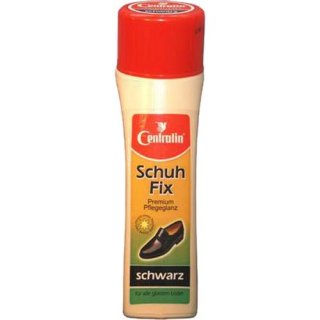 Centralin Schuhfix flüssige Schuhcreme, selbstglänzend, schwarz, (75ml Flasche)