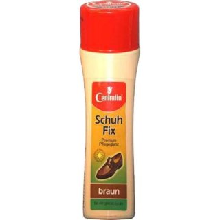 Centralin Schuhfix flüssige Schuhcreme, selbstglänzend, braun, (75ml Flasche)