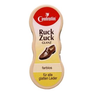 Centralin Ruck-Zuck-Glanzschwamm, für alle glatten Leder, farblos