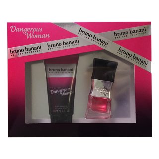 bruno banani dangerous Woman Geschenkset (Eau de Toilette Natural Spray 20ml & Beauty Shower Gel 50ml)