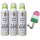 bilou Duschschaum Slushy Apple 3er Set (3x 200 ml Flasche) mit usy Duschschwamm