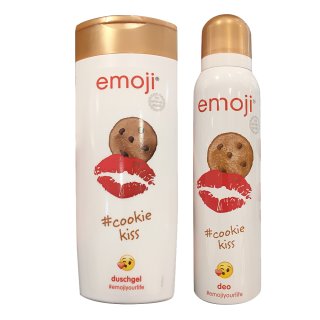emoji Duschgel und Deo cookie kiss (2 x 250ml Flasche)
