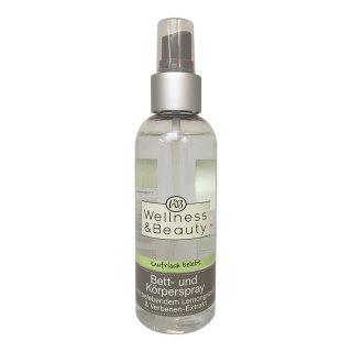 Wellness & Beauty Bett-und Körperspray mit Lemongrasöl & Verbenen Extrakt 150ml