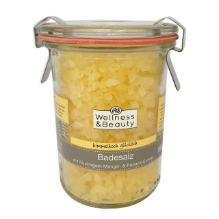 Wellness & Beauty Badesalz mit Mango & Papaya-Extrakt 160g