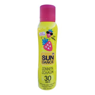 Sundance Sonnenschaum LSF30 Hoch mit Erdbeerduft, sweet strawberry (200ml Flasche)