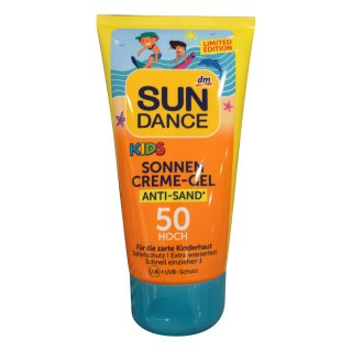 Sundance KIDS Sonnen Creme-Gel ANTI-SAND LFS50 (150ml Tube)