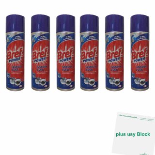 Sidol Bref Power Backofen und Grill Reiniger 6er Pack (6x500ml Sprühdose) + usy Block