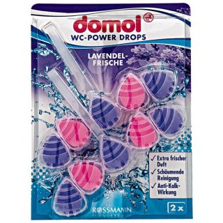 domol WC-Power Drops Lavendelfrische 2x55g