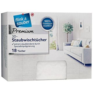 flink & sauber Premium 3D-Staubwischtücher