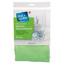 flink & sauber Microfaser Küchen-Universaltuch 2St