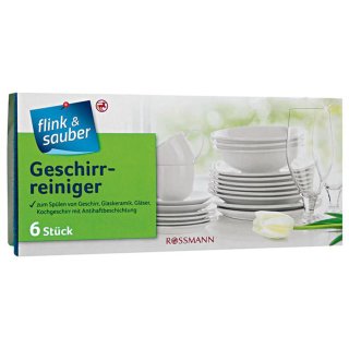 flink & sauber Geschirrreiniger 6 St