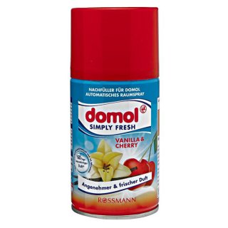 domol Simply Fresh Nachfüll-Spray "Vanilla & Cherry" 250ml