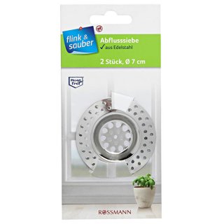 flink & sauber Abflusssiebe 2St
