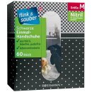 flink & sauber schwarze Einmalhandschuhe, Gr. M  60St