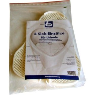 Urinal-Siebeinsätze Dr.Becher (1 Packung mit 4 Stück)