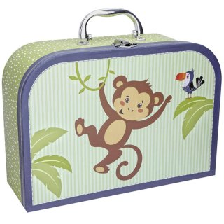 Rossmann Ideenwelt Spielkoffer für Kinder, Motiv: Affe, Maße (B/T/H): ca. 29/11/ 21 cm), Mindestalter: 3 Jahre