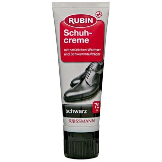 RUBIN Schuhcreme schwarz (75ml Tube)