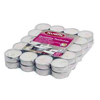 RUBIN Qualitäts-Teelichte 40St