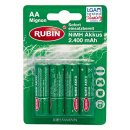 RUBIN AA Mignon HRL6 NiMH Akkus 4St