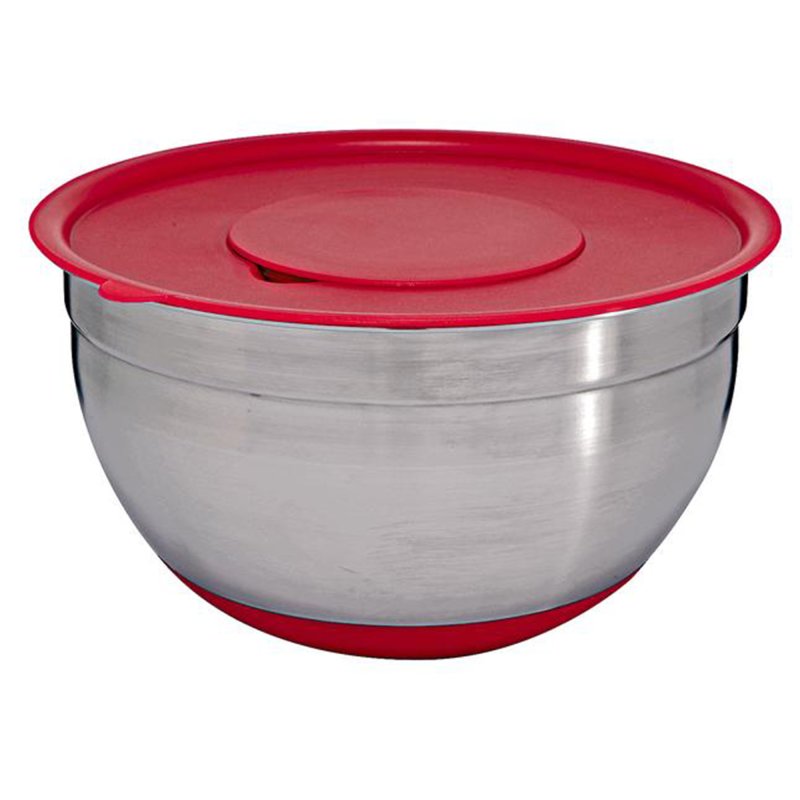 Edelstahl-Rührschüssel Mit Deckel – Tiefes Design, Spritzt Nicht, Ideal Zum Backen, Für Eier & Salate
