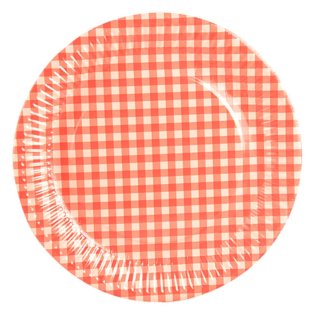 Papstar Teller Pappe Rot Rund Oktoberfest 26cm Durchmesser (20 Stck. Packung)