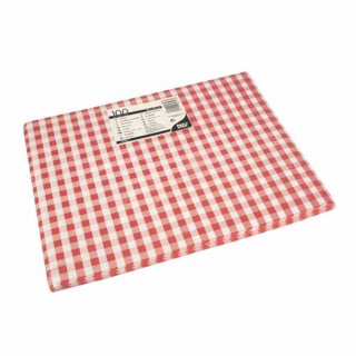 Papstar Papier Tischsets Oktoberfest rot Vichy 30 x 40 cm (100 Stck. Packung)