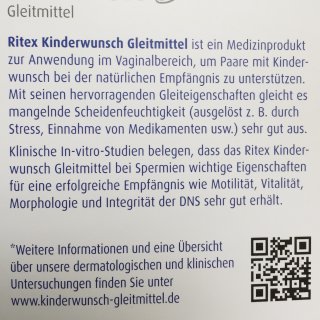 bio gleitgel wasserbasis Ritex Kinderwunsch Gleitmittel 8 Applikatoren à 4ml 32 ml (1er Pack)