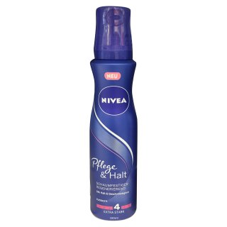 NIVEA Schaumfestiger Pflege & Halt, 150 ml Flasche (1er Pack)