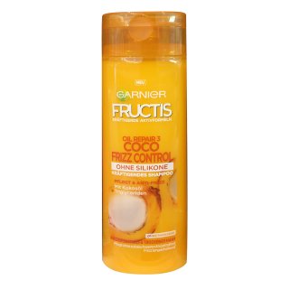 Garnier Fructis Shampoo Coco Frizz Control mit Kokosöl Triglyceriden 300ml Flasche (1er Pack)