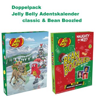 Jelly Belly Adventskalender classic und Bean Boozled (1x240g und 1x190g)