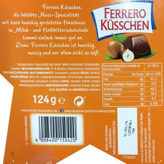 Ferrero Ksschen Weihnachtsstern (124g Sternbox)