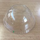 Fabri-Kal Deckel für Drink Cup Becher transparent mit Loch für Bubble Tea Trinkhalm Ø 10cm (100 Stück)